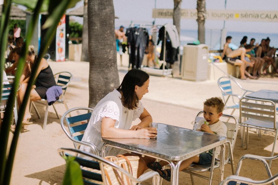 Restaurant on the beach in Cala Gogo