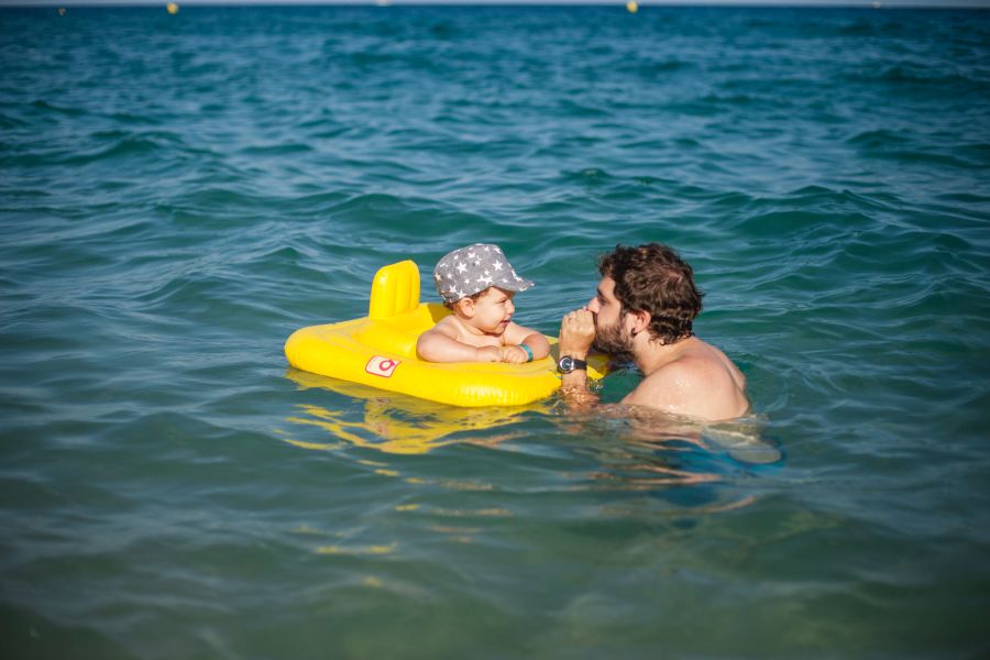 Cala Canyelles beach with children