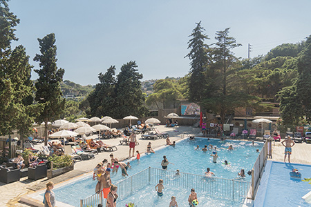 Pool next to the Bar