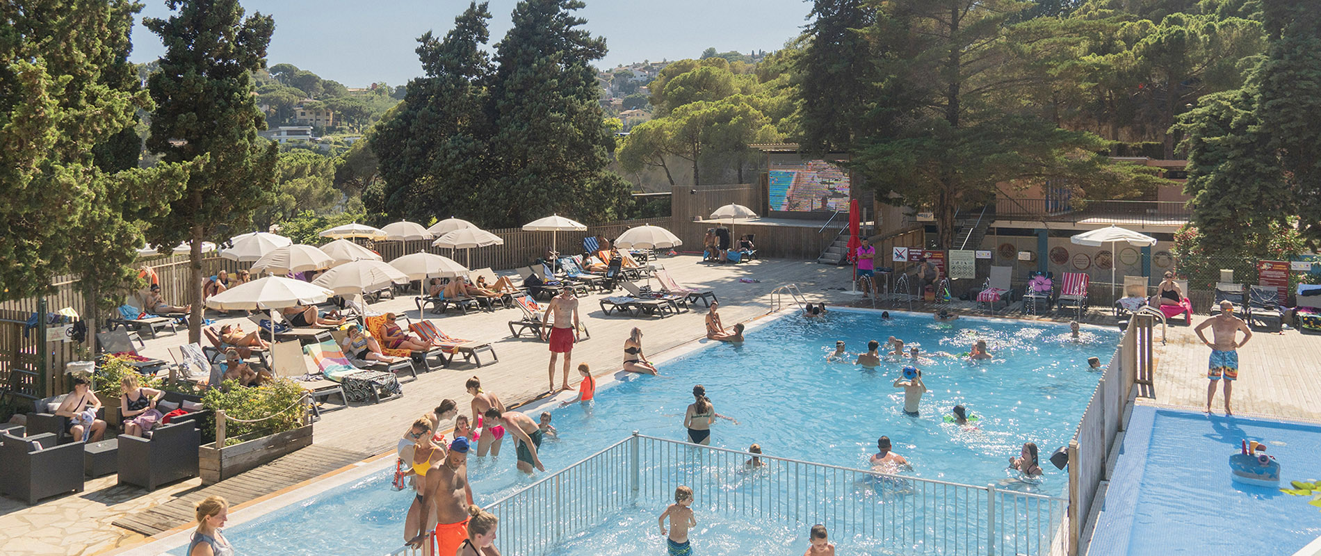 Bathing area at the campsite