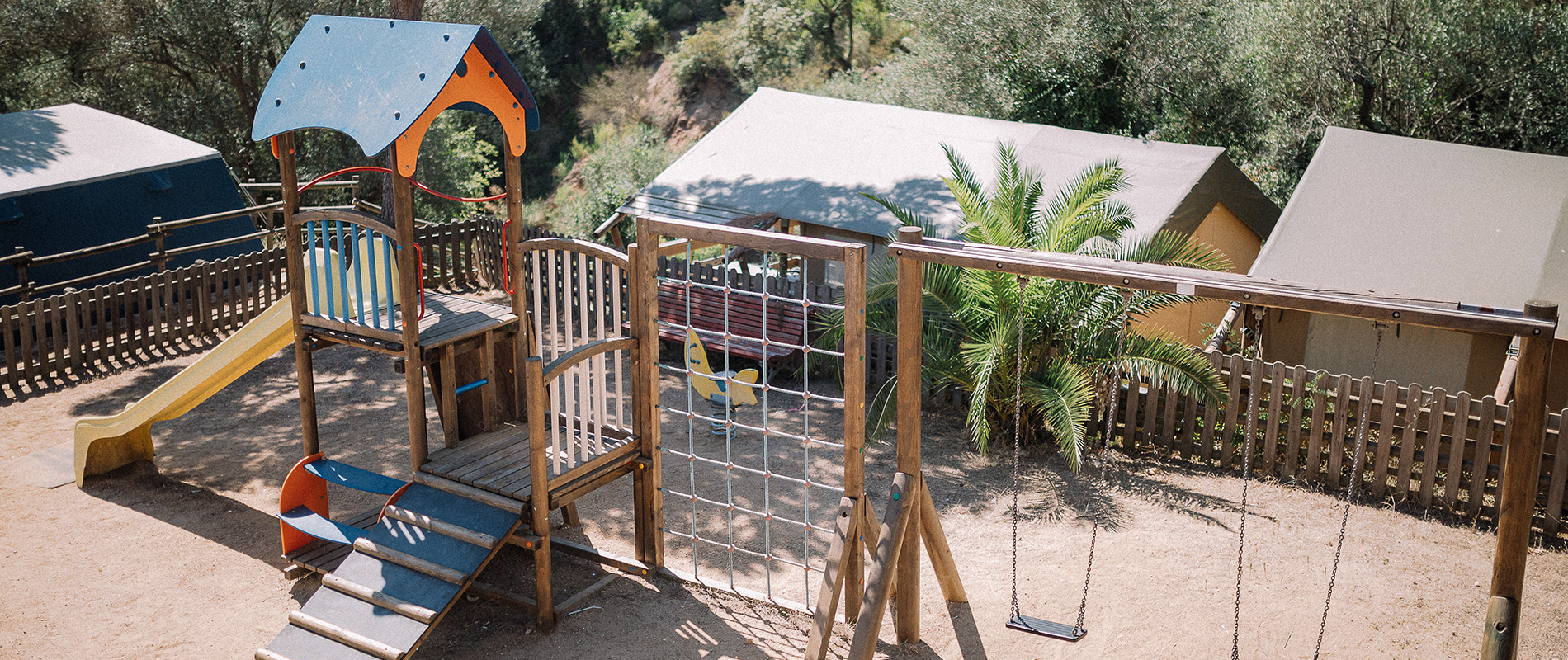 Cala Gogo campsite with children's playground