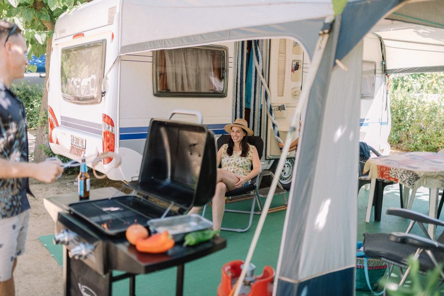 Camping with Caravan on the Costa Brava