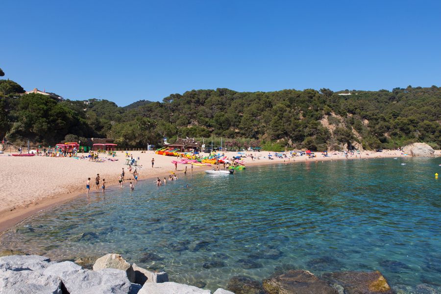 Cala Canyelles next to the campsite