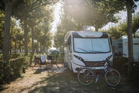 Motorhome at the campsite