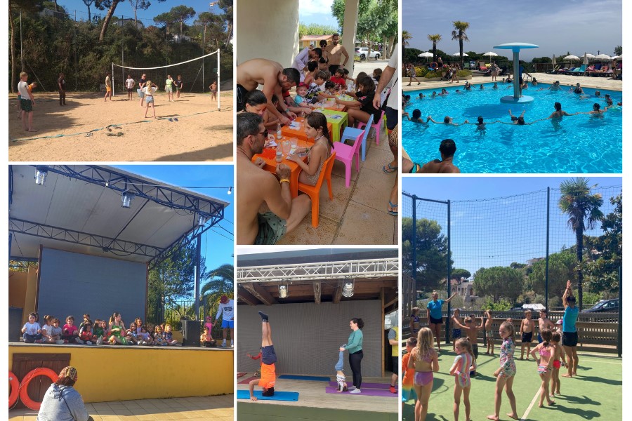 Sports and leisure activities for families at Sènia Campsites