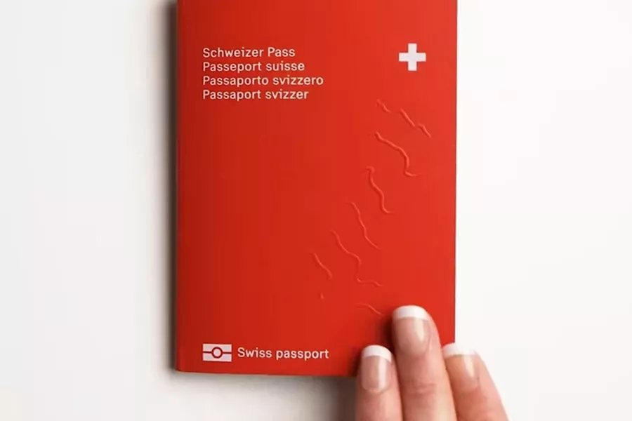 Cover of a Swiss passport