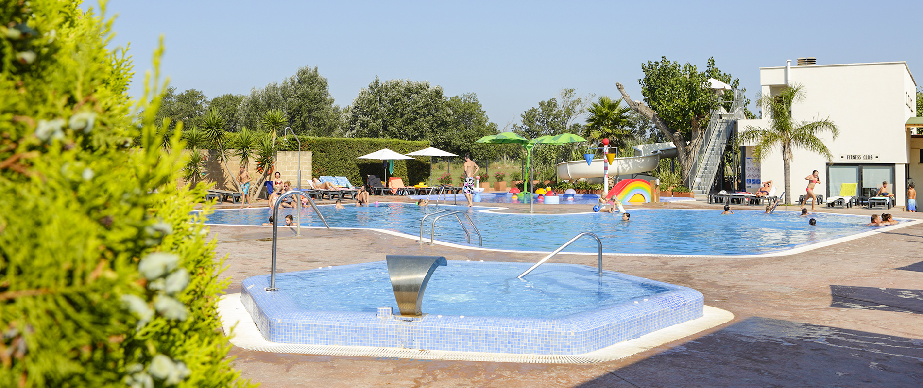 Jacuzzi en el camping