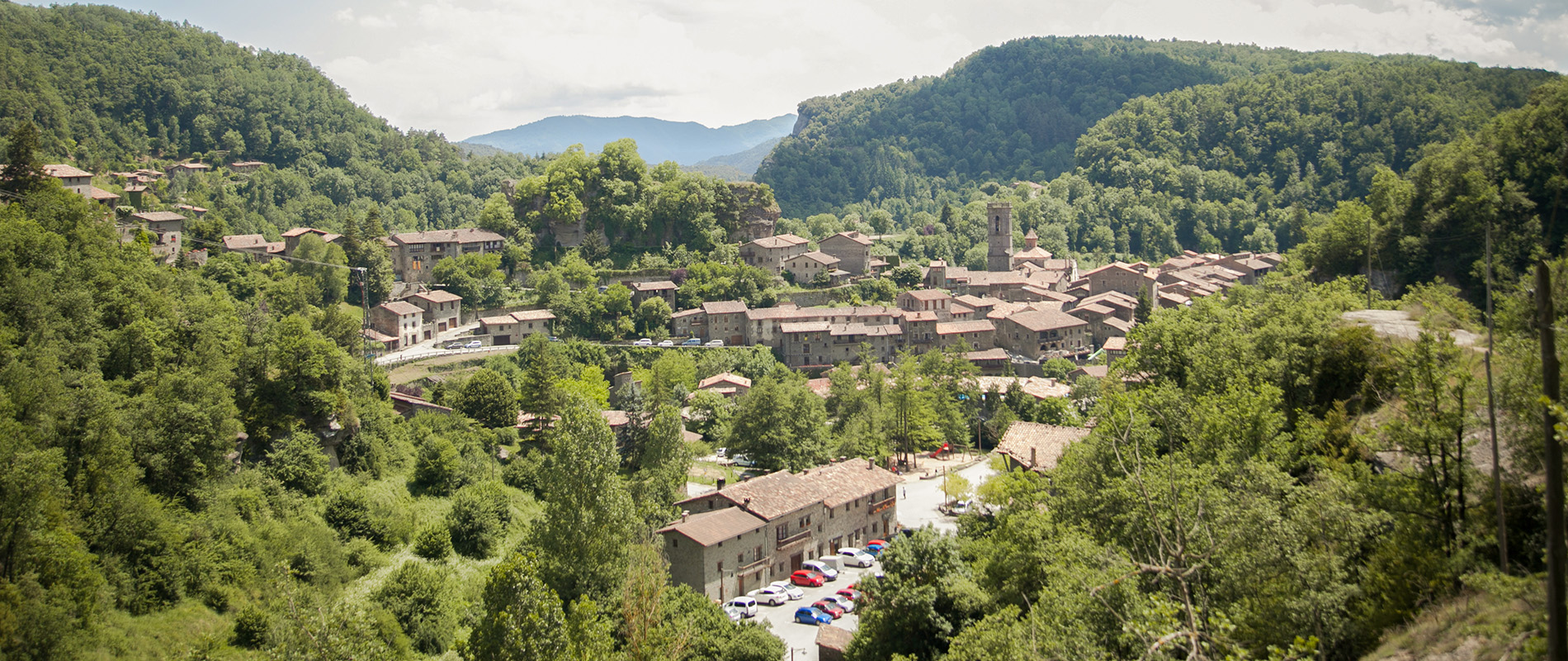 Surroundings of Camping Rupit in the mountains