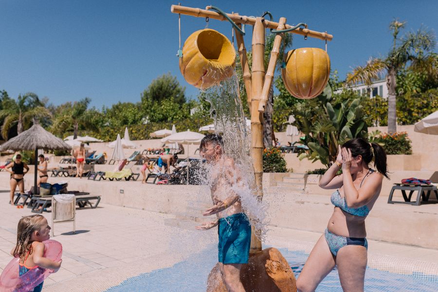 Piscina infantil con splash para los pequeños