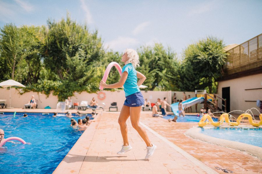 Bailes en la piscina