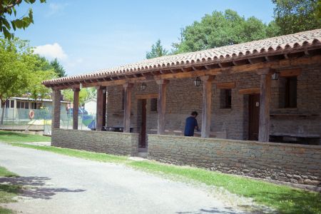 Sanitary block at the campsite