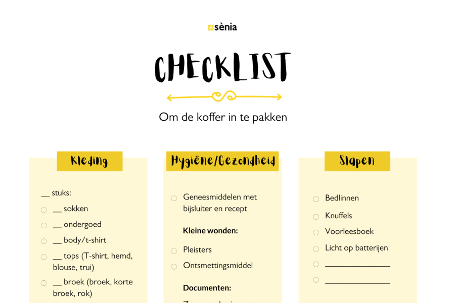 koffer checkliste nederlands preview